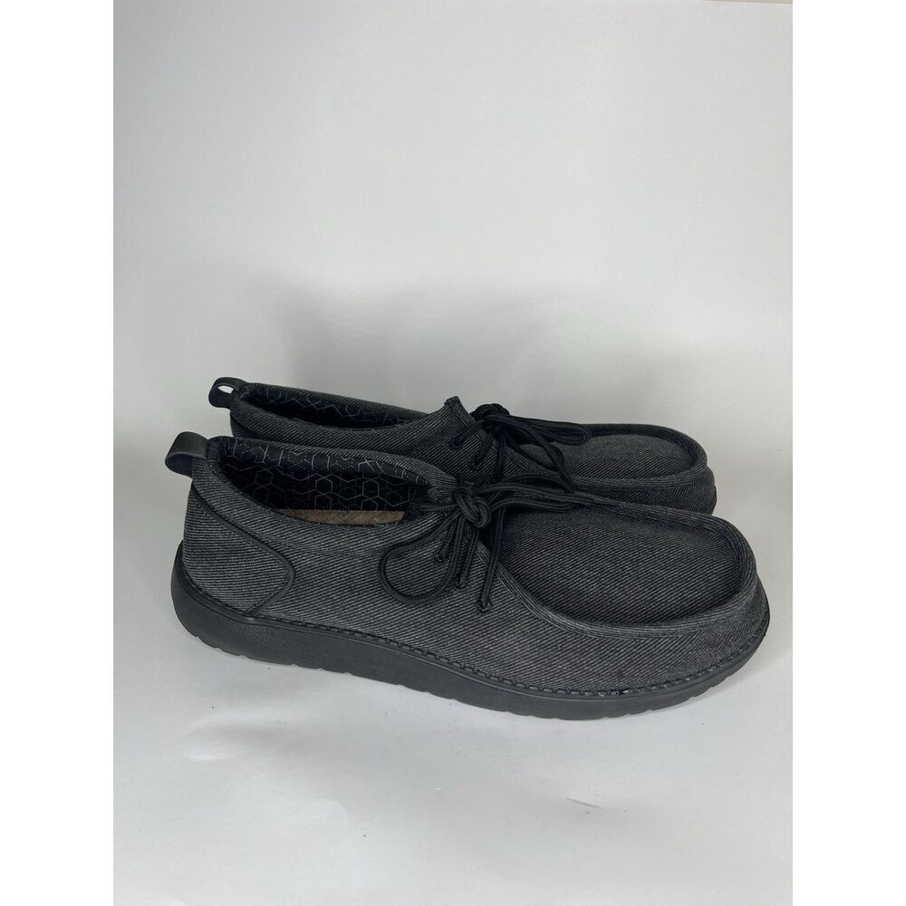 itazero shoes Lace Up Oxfords Men Size 46.5 US 13W Black Canvas